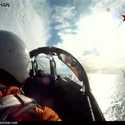 Lądowanie na Vikramaditya - widok z MiG-a