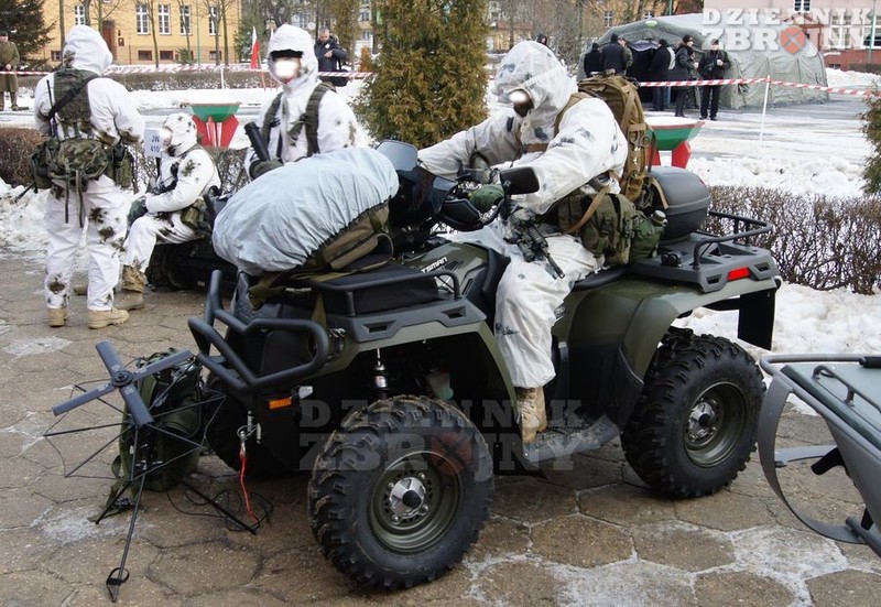 Quad Polaris to popularny już w WP pojazd rozpoznania.