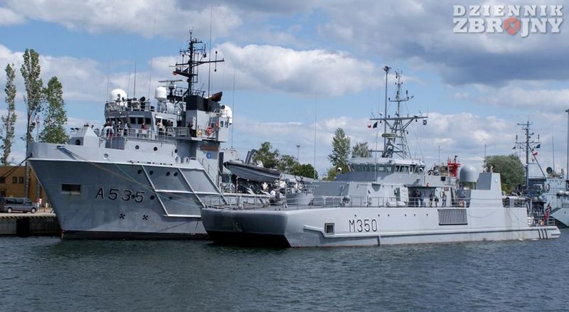 Norweskie okręty w gdyńskiej bazie.