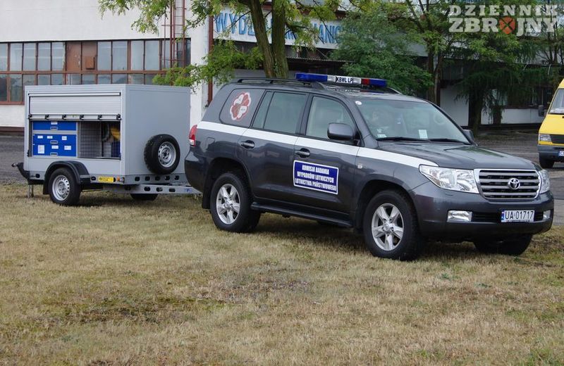 Sprzęt Komisji Badania Wypadków Lotniczych.