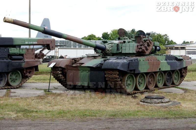 Czołg PT-91 po pracach w batalionie z Czarne