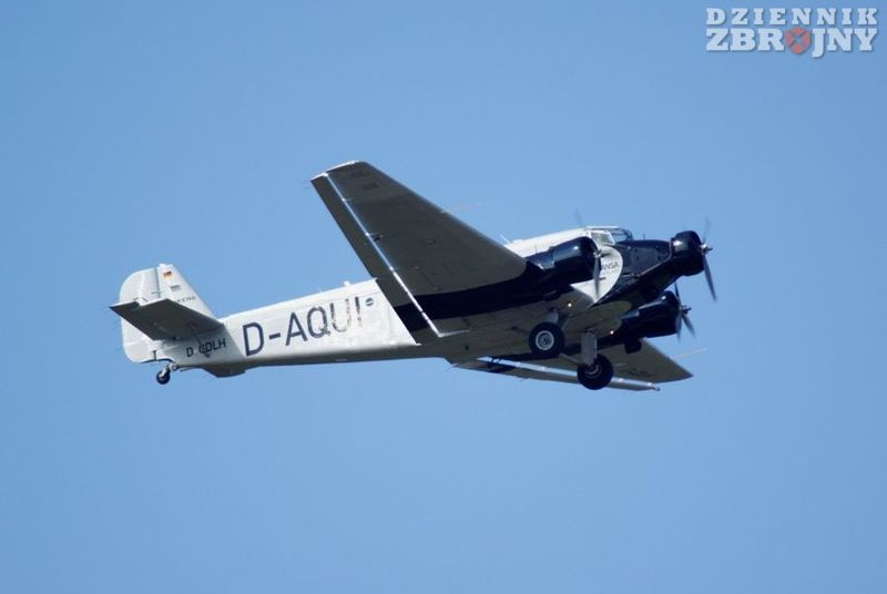 Weteran II wojny światowej, transportowy Ju-52.